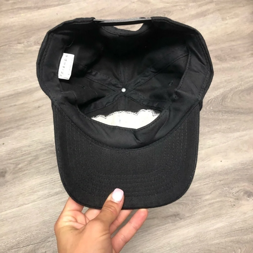 Friends Central Perk Coffee Shop Black Embroidered Logo Baseball Hat Cap